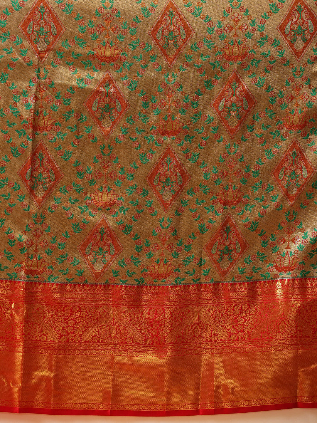 Pure Silk Royal Kanchipuram Pattu Multicolor Regal Weave Saree