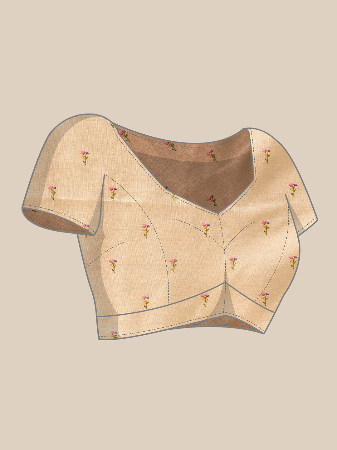 Tussar Color Soft Silk Floral Digital Printed Saree
