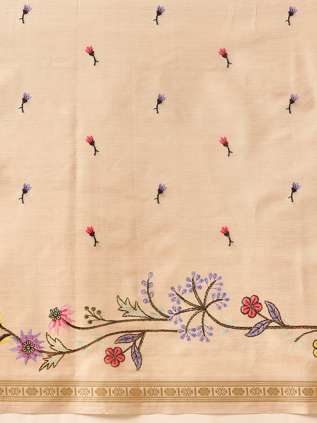 Tussar Color Soft Silk Floral Digital Printed Saree