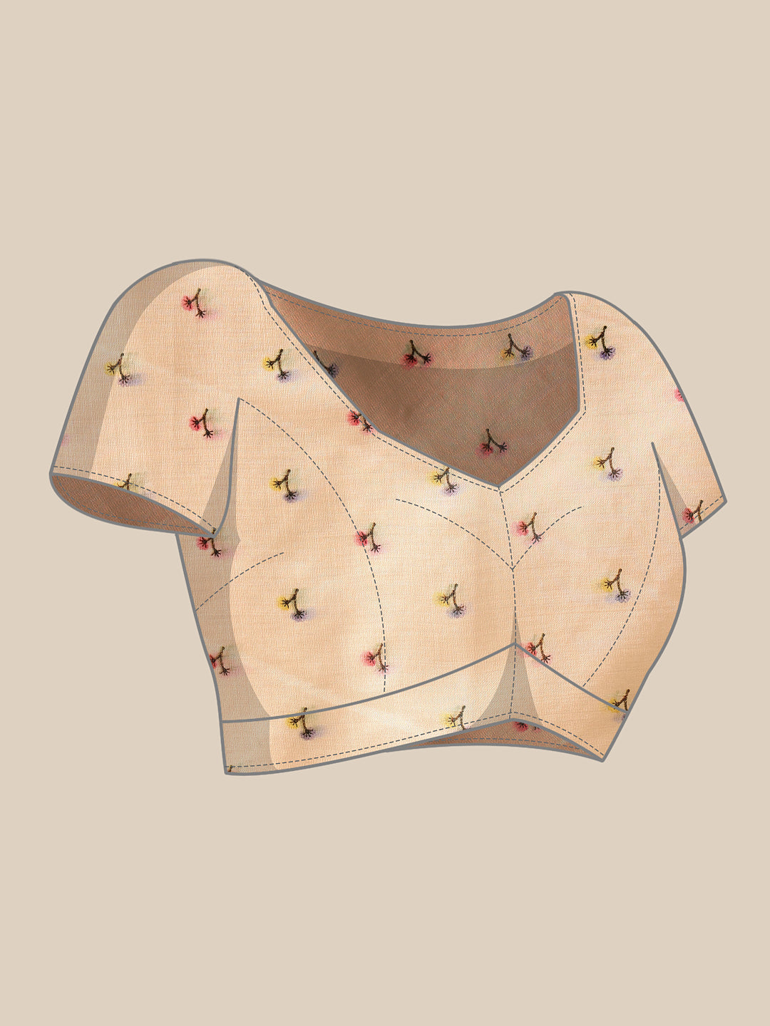 Tussar Color Soft Silk Floral Digital Printed Saree