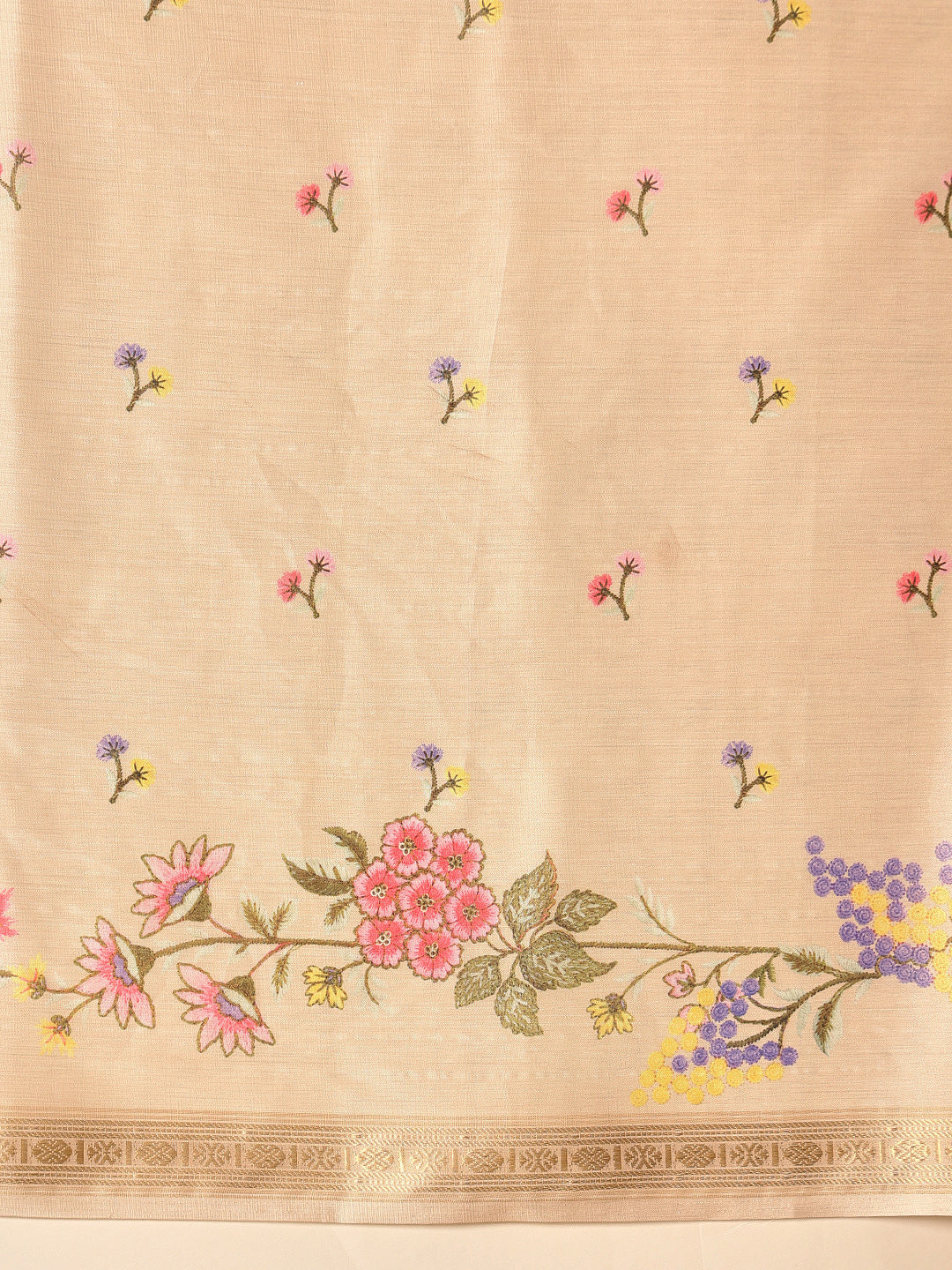 Tussar Color Soft Silk Floral Digital Printed Saree