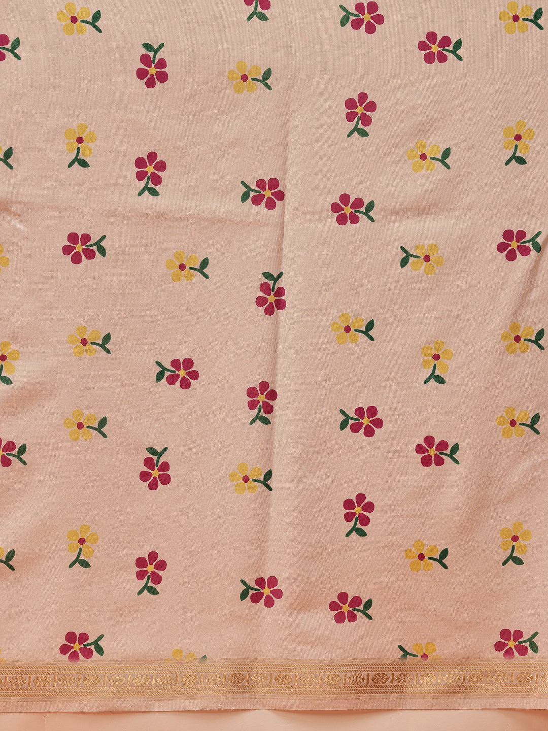 Floral Printed Soft Silk Saree