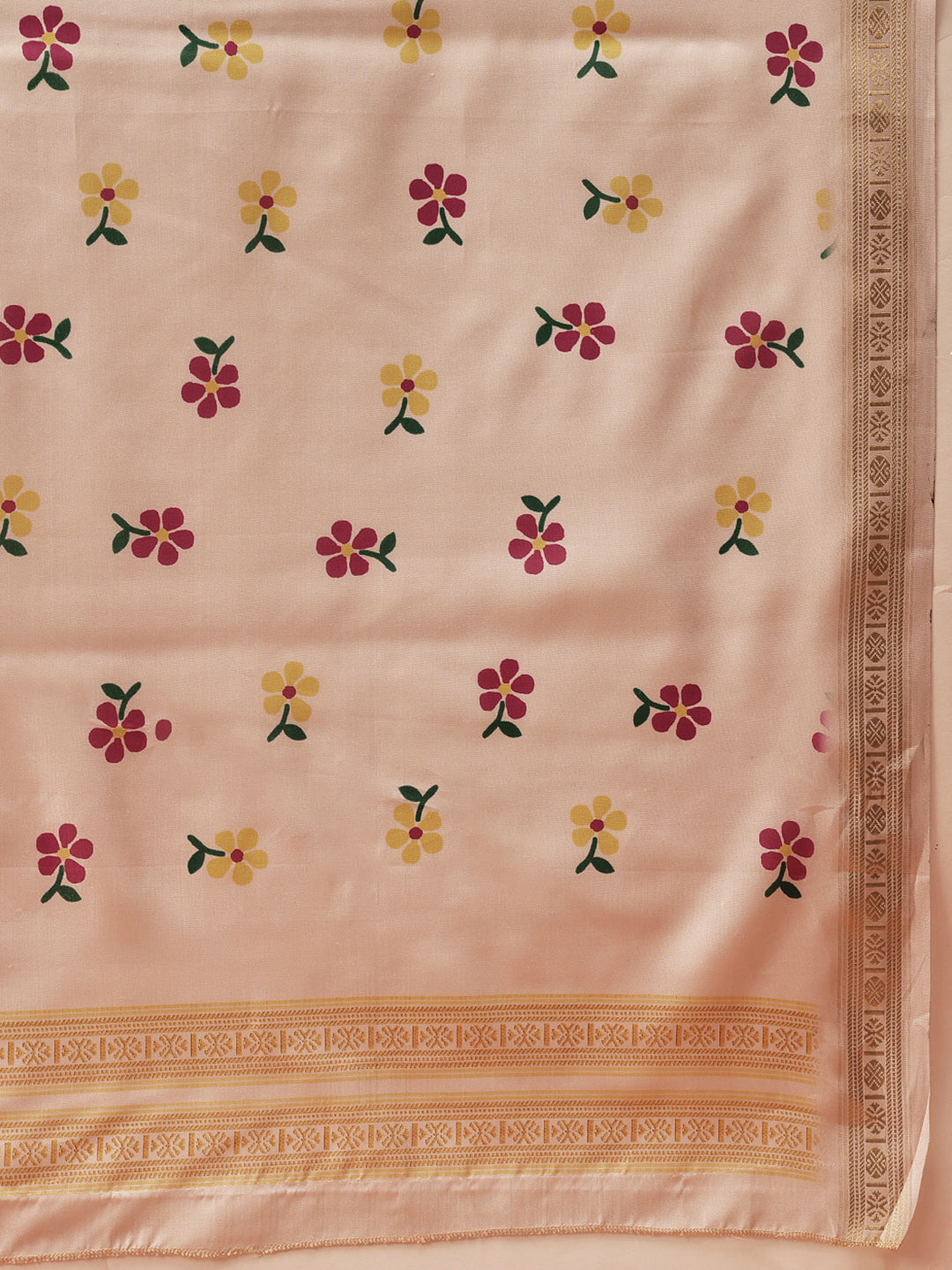 Floral Printed Soft Silk Saree