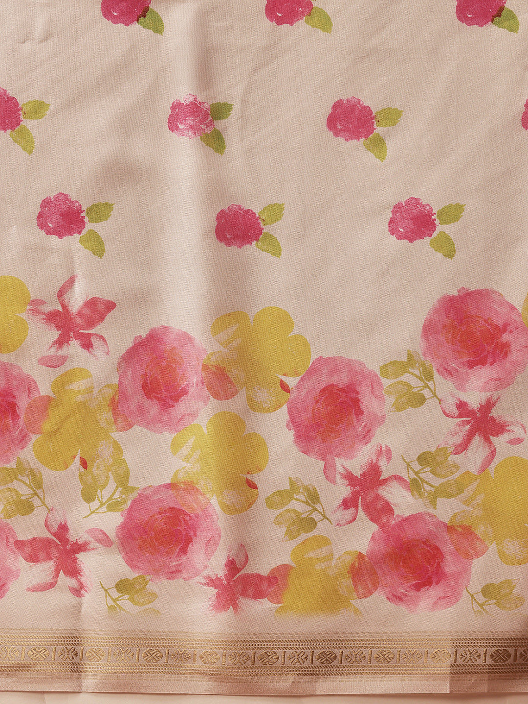 Floral Printed Soft Silk Saree