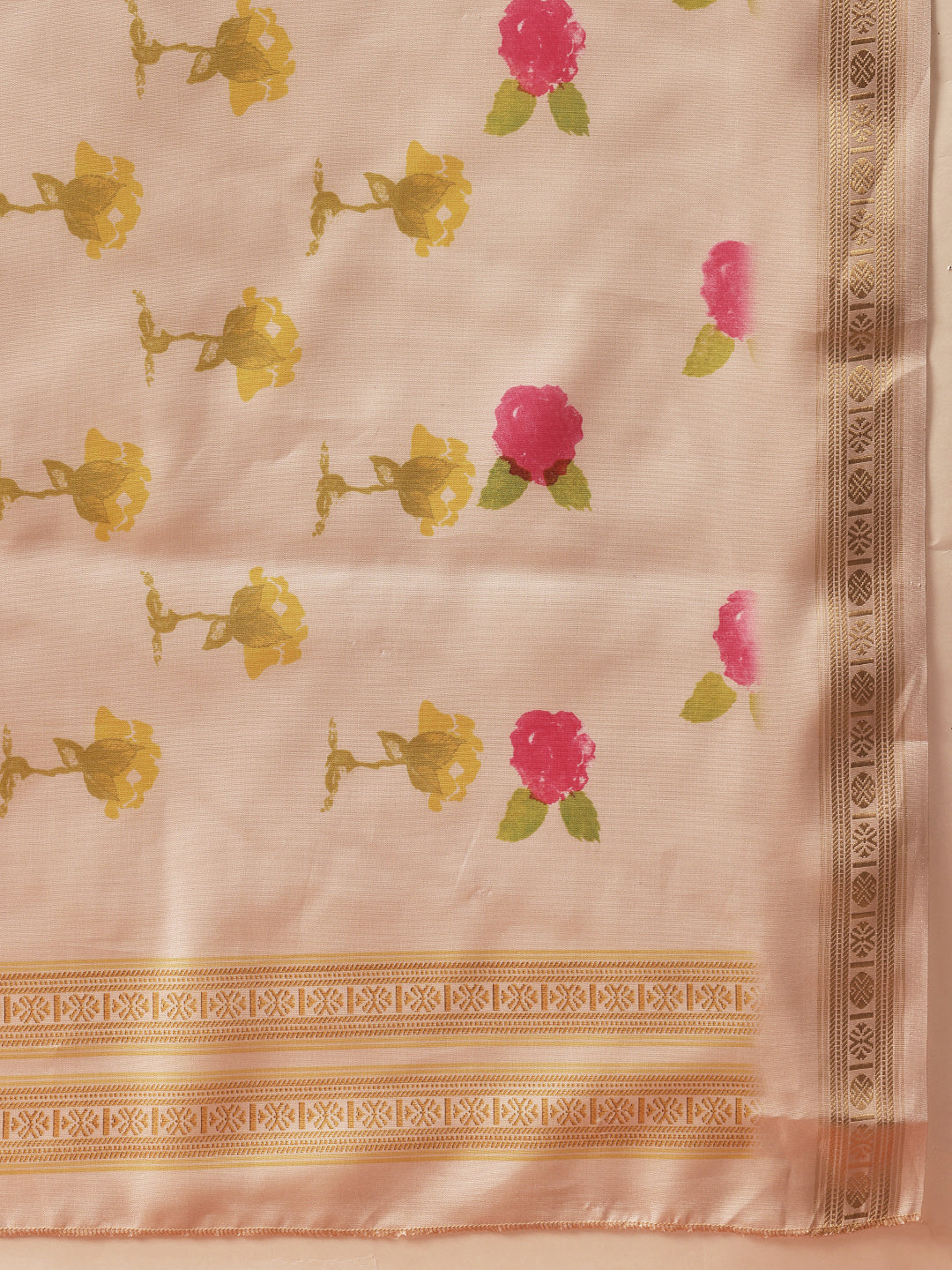 Floral Printed Soft Silk Saree