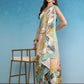 Vibrant Hues Digital Printed Zari Border Silk Saree