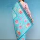 Vibrant Hues Digital Printed Zari Border Silk Saree