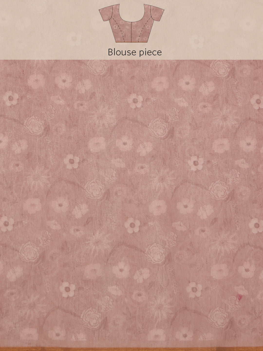 Floral Printed Cotton Blend Saree