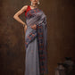 Floral Printed Cotton Blend Saree