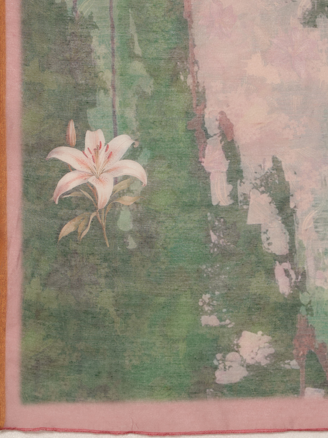 Floral Printed Cotton Blend Saree