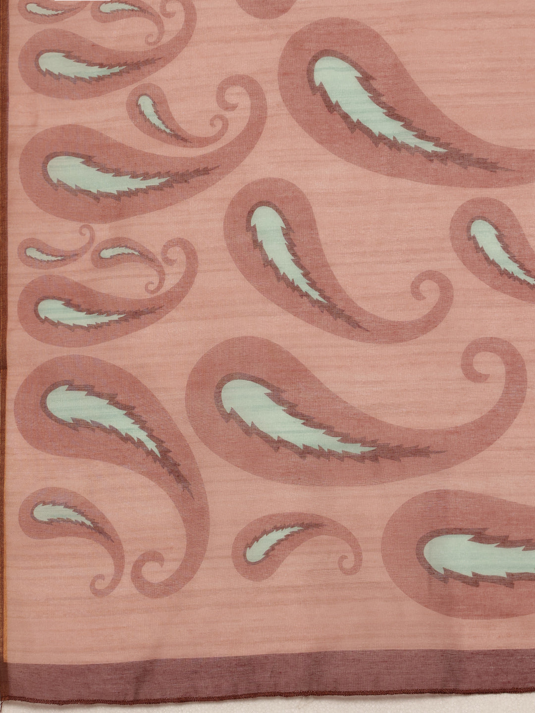 Floral Print Cotton Blend Saree