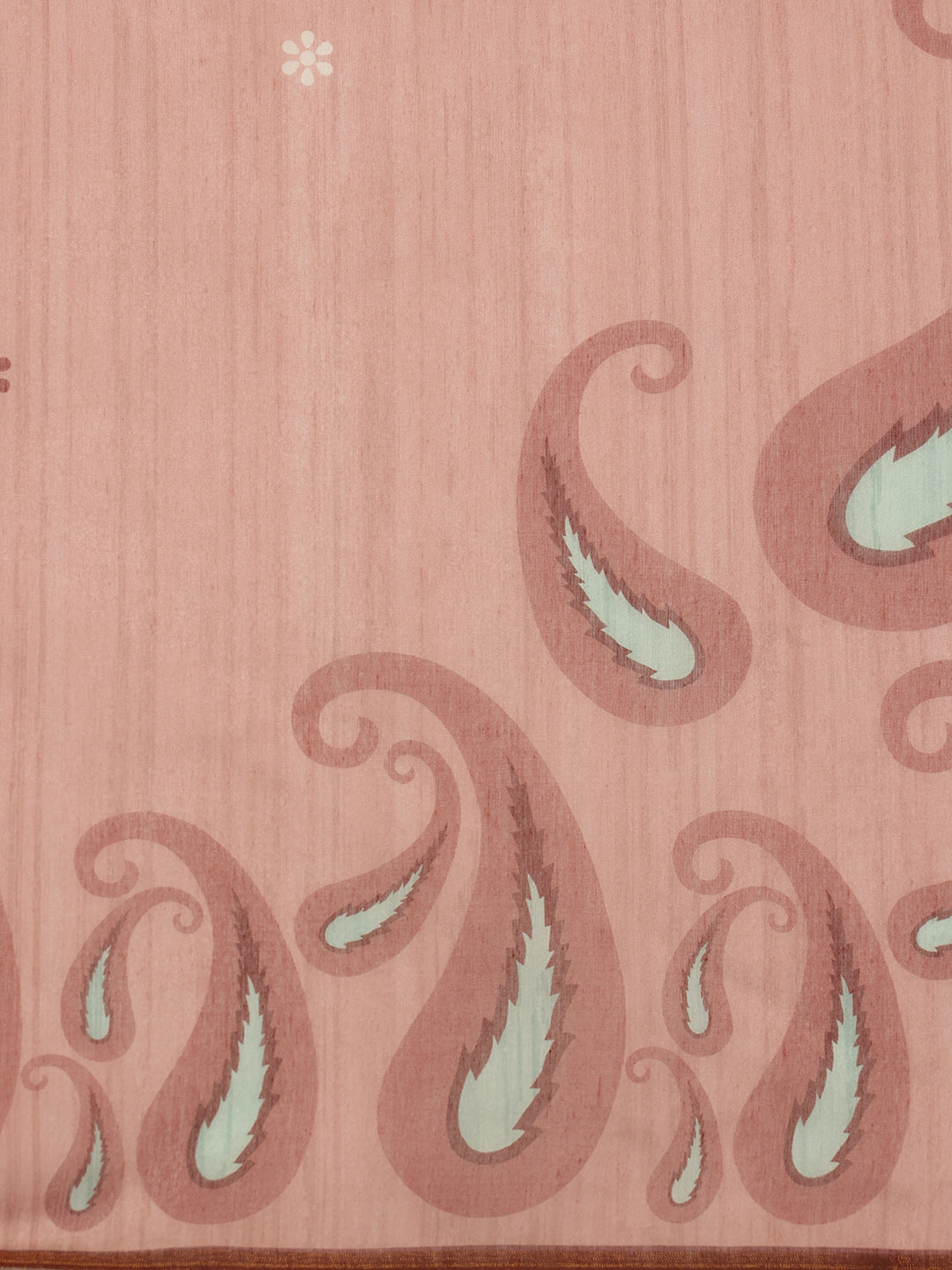 Floral Print Cotton Blend Saree