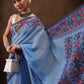 Floral Printed Cotton Blend Saree