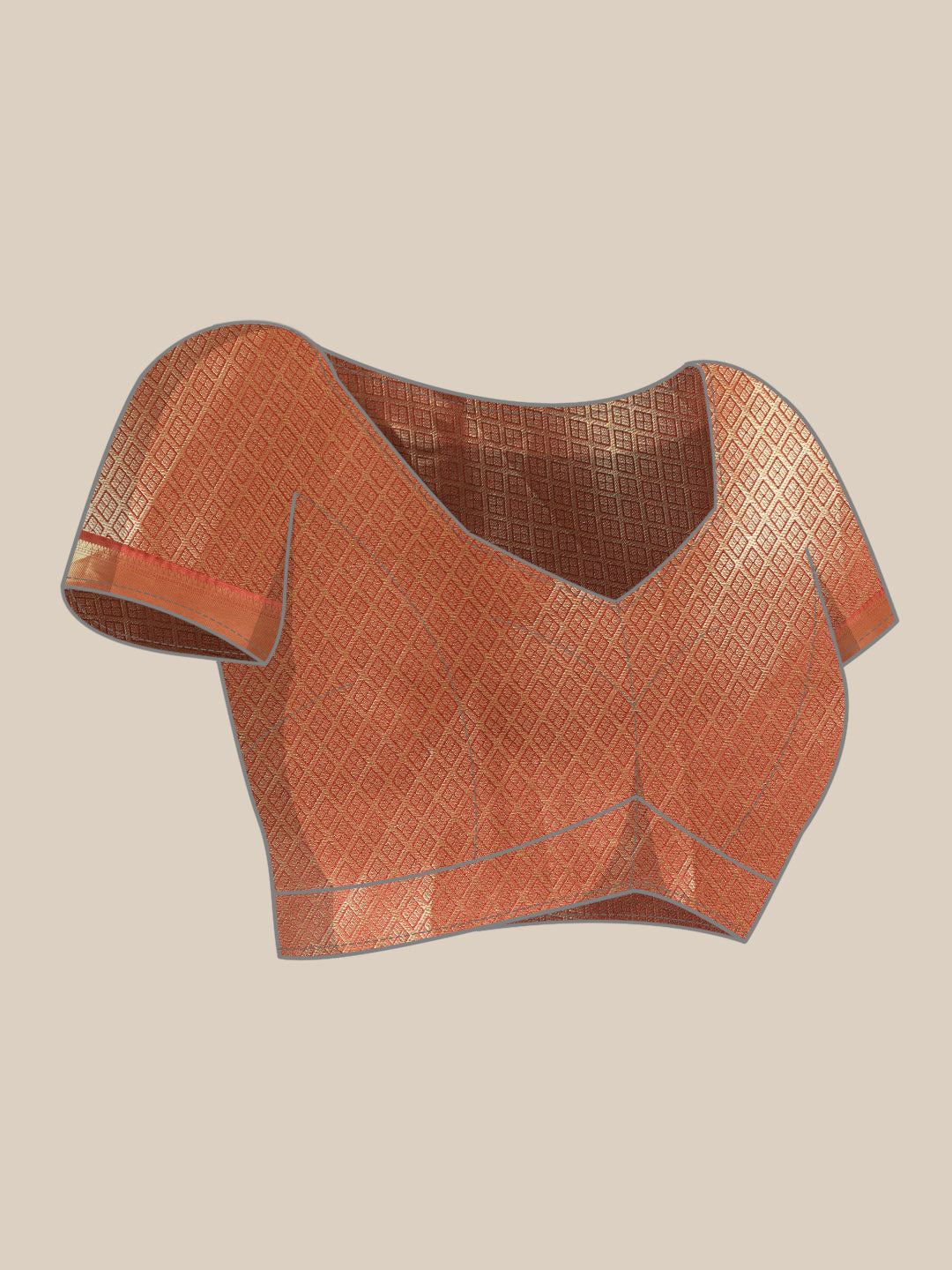 Kanchipuram Pattu Silk Zari Woven Digital Print Saree