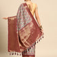 Kanchipuram Pattu Silk Zari Woven Digital Print Saree