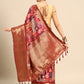 Kanchipuram Pattu Silk Zari Woven Digital Print Saree