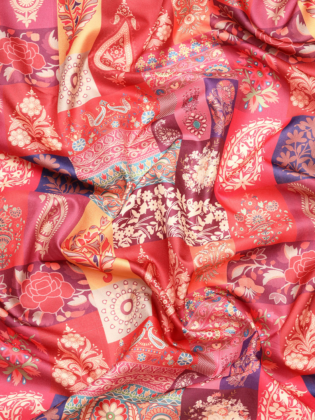 Kanchipuram Pattu Silk Zari Woven Digital Print Saree