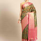Women's Banarasi Silk Woven With Digital Printed Saree