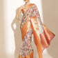 Digital Printed Kalamkari Chanderi Silk Saree With Woven Border & Rich Pallu