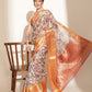 Digital Printed Kalamkari Chanderi Silk Saree With Woven Border & Rich Pallu