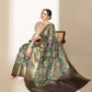 Digital Printed Kalamkari Chanderi Silk Saree With Woven Border & Rich Pallu