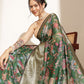 Digital Printed Kalamkari Chanderi Silk Saree With Woven Border & Rich Pallu