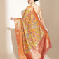 Digital Printed Kalamkari Chanderi Silk Saree With Woven Border & Rich Pallu
