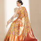 Digital Printed Kalamkari Chanderi Silk Saree With Woven Border & Rich Pallu