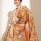 Digital Printed Kalamkari Chanderi Silk Saree With Woven Border & Rich Pallu