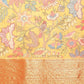 Digital Printed Kalamkari Chanderi Silk Saree With Woven Border & Rich Pallu
