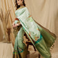 Kanjeevaram Soft Silk Floral Printed Saree With Tassel