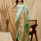 Kanjeevaram Soft Silk Floral Printed Saree With Tassel