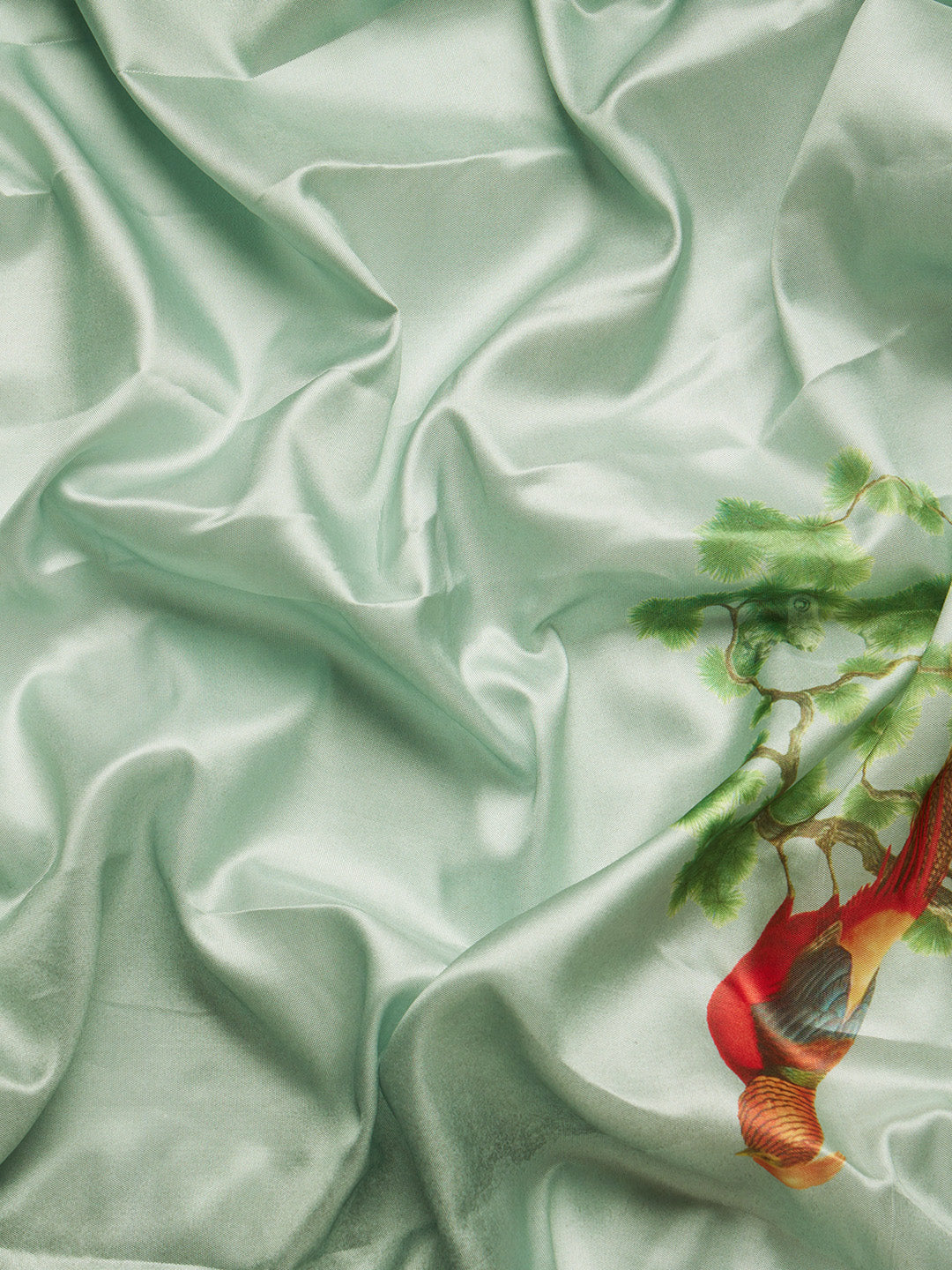 Kanjeevaram Soft Silk Floral Printed Saree With Tassel