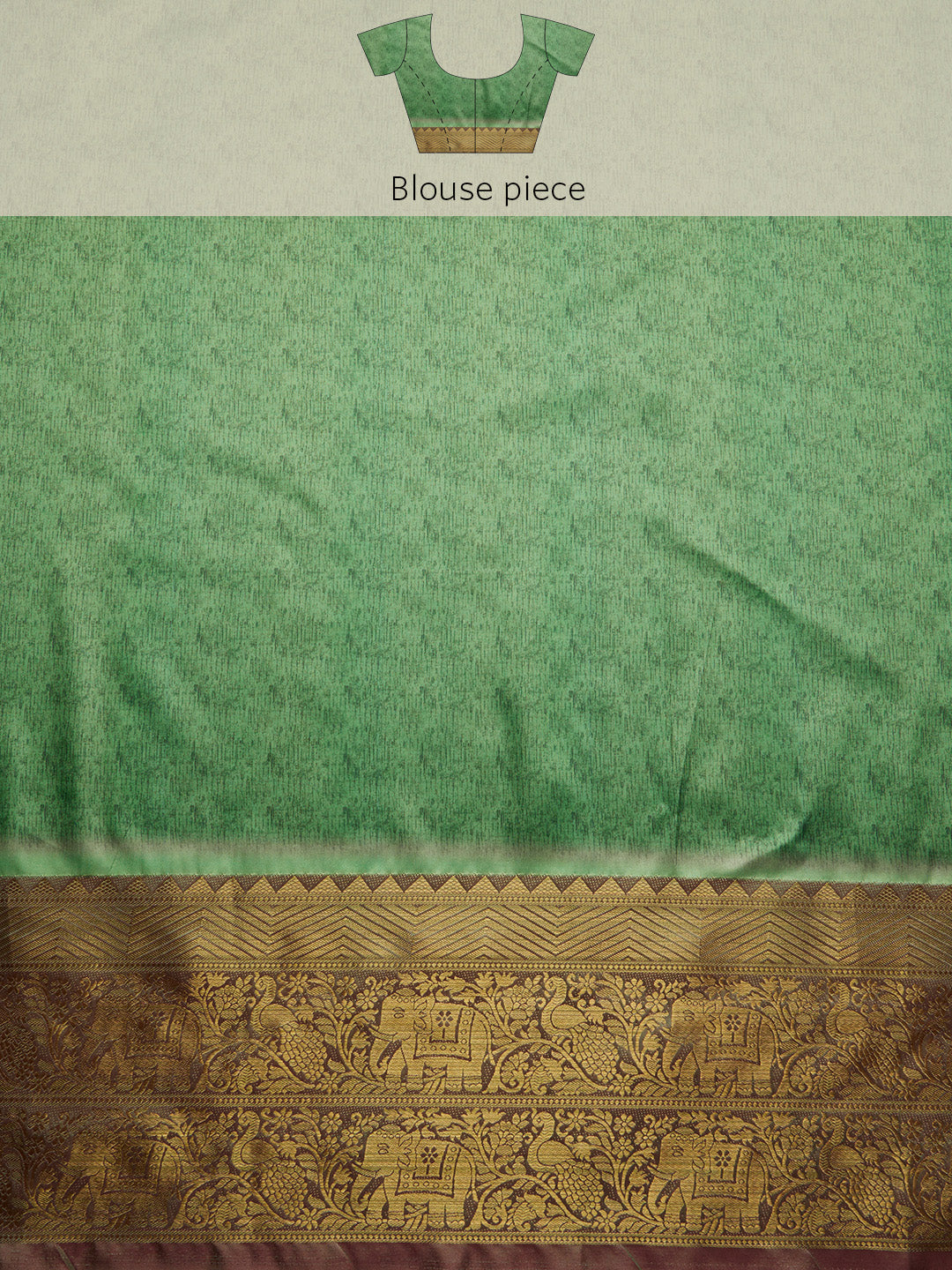 Kanjeevaram Soft Silk Floral Printed Saree With Tassel