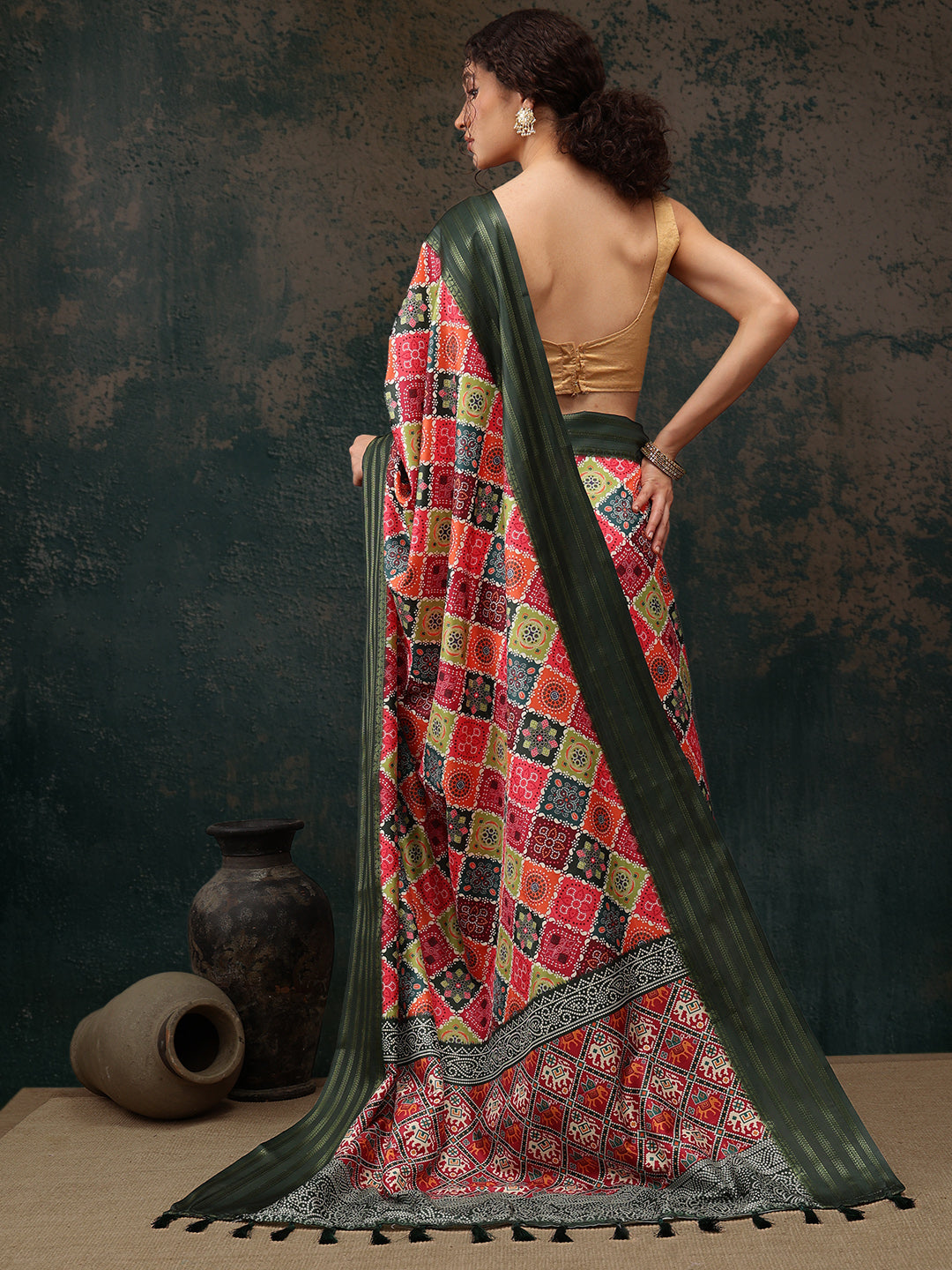 Bandhani Digital Printed Saree