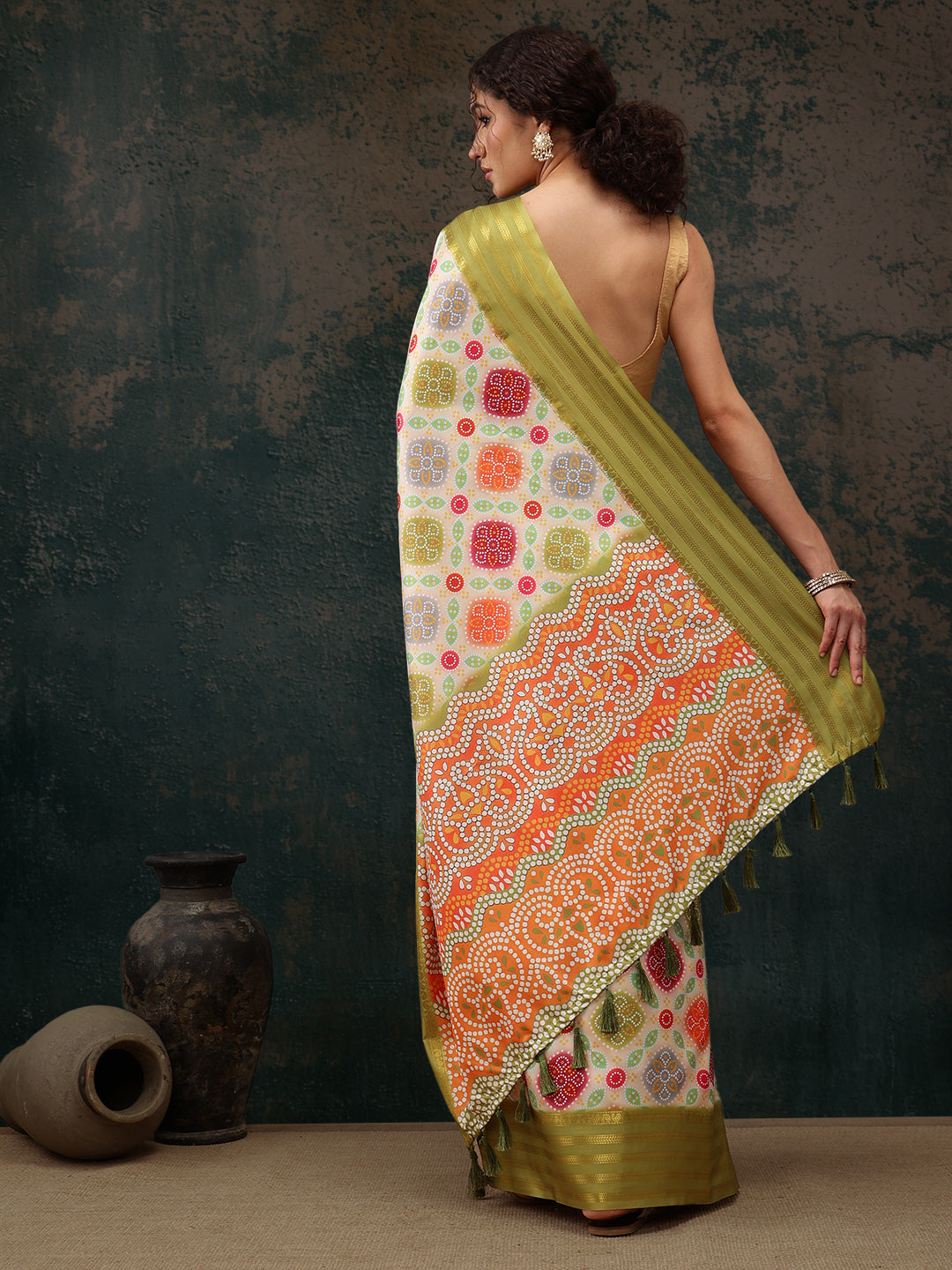 Bandhani Digital Printed Saree