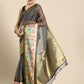 Kanjivaram Silk Pichwai Digital Printed Zari Woven Saree
