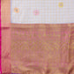 Digital Printed Muga Silk Checks Saree