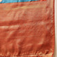 Woven Banarasi Soft Silk Heritage Blue Saree With Floral Digital Print