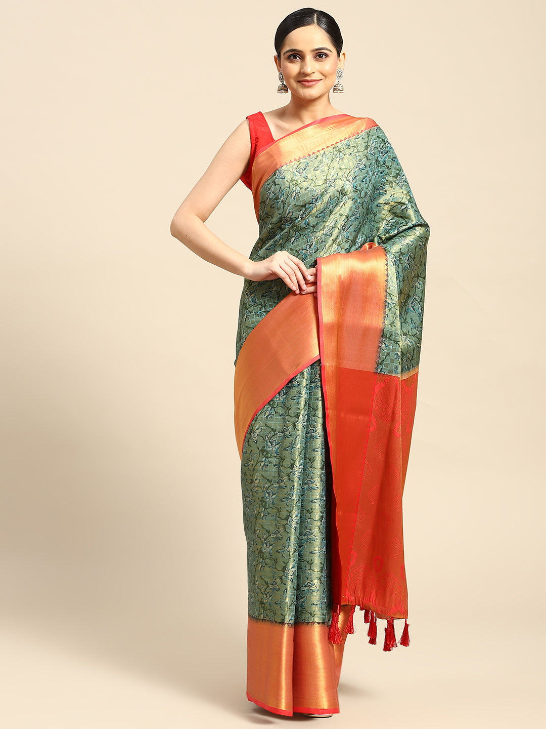 Banarasi Art Silk Heavy Zari Saree With Blouse Piece