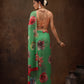 Chiffon Digital Print Floral Saree