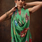 Chiffon Digital Print Floral Saree