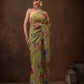 Chiffon Digital Print Floral Saree