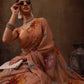 Chiffon Digital Print Floral Saree