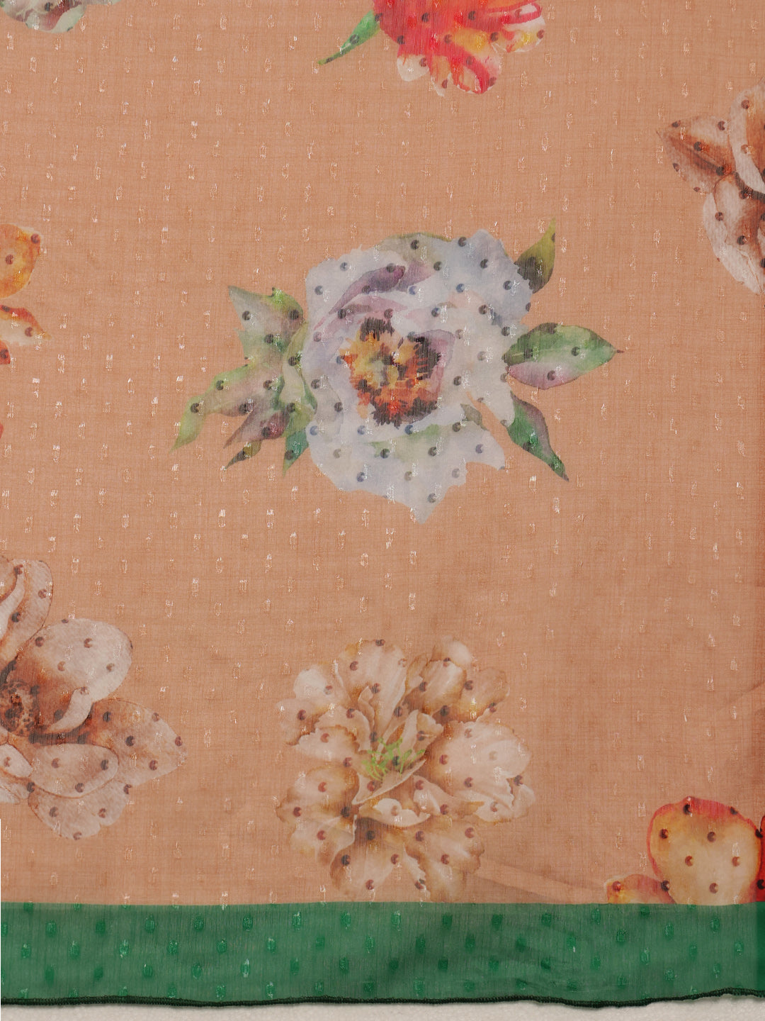 Chiffon Digital Print Floral Saree