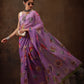 Chiffon Digital Print Floral Saree