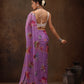 Chiffon Digital Print Floral Saree
