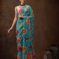 Chiffon Digital Print Floral Saree