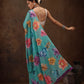 Chiffon Digital Print Floral Saree