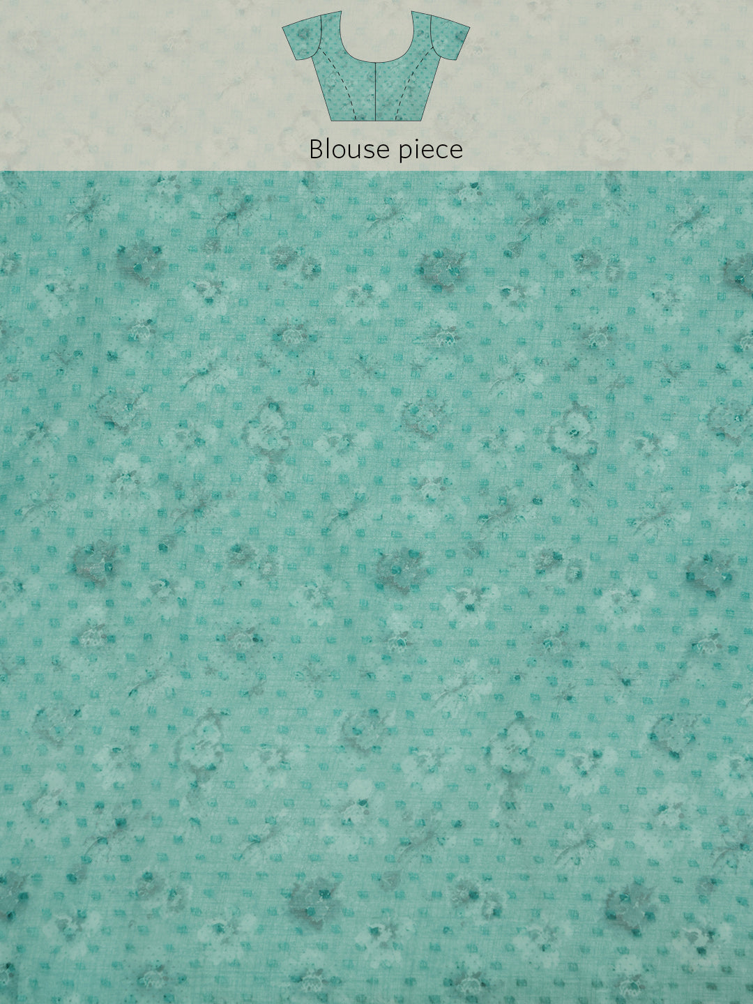 Chiffon Digital Print Floral Saree